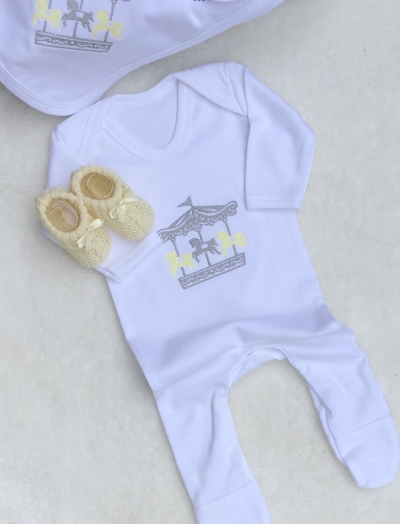 personalised babies all in one romper carousel
