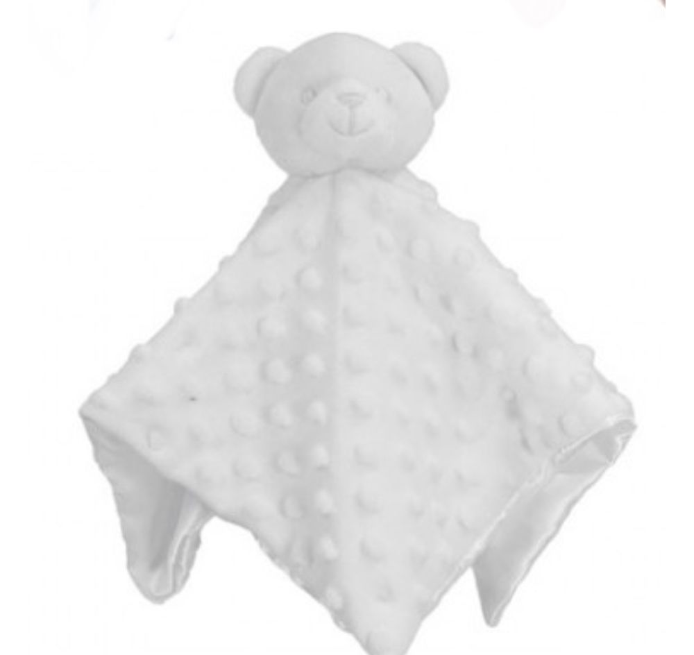 soft bobble fabric teddy comfort blanket 