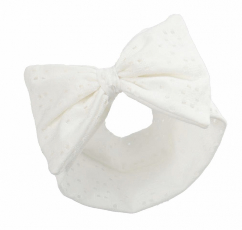 baby girls wide headband with bow