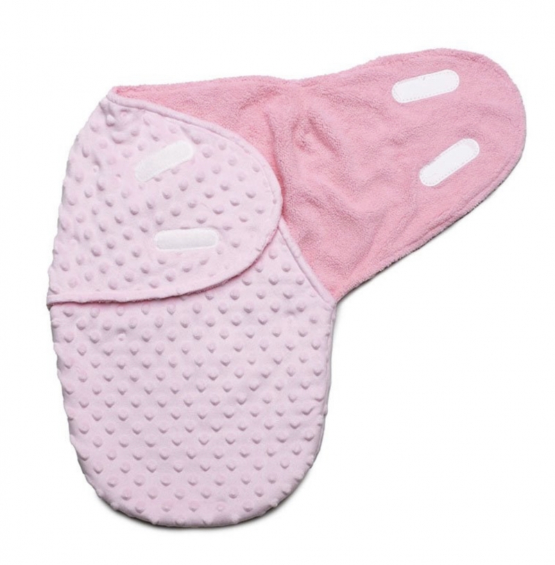 baby girls pink babies bobble texture velour snuggle pod 