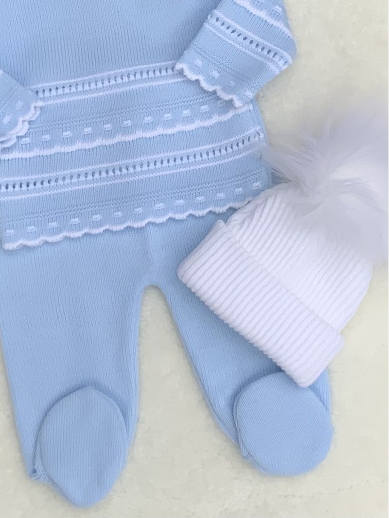 BABY BOYS KNITTED JUMPER TROUSERS