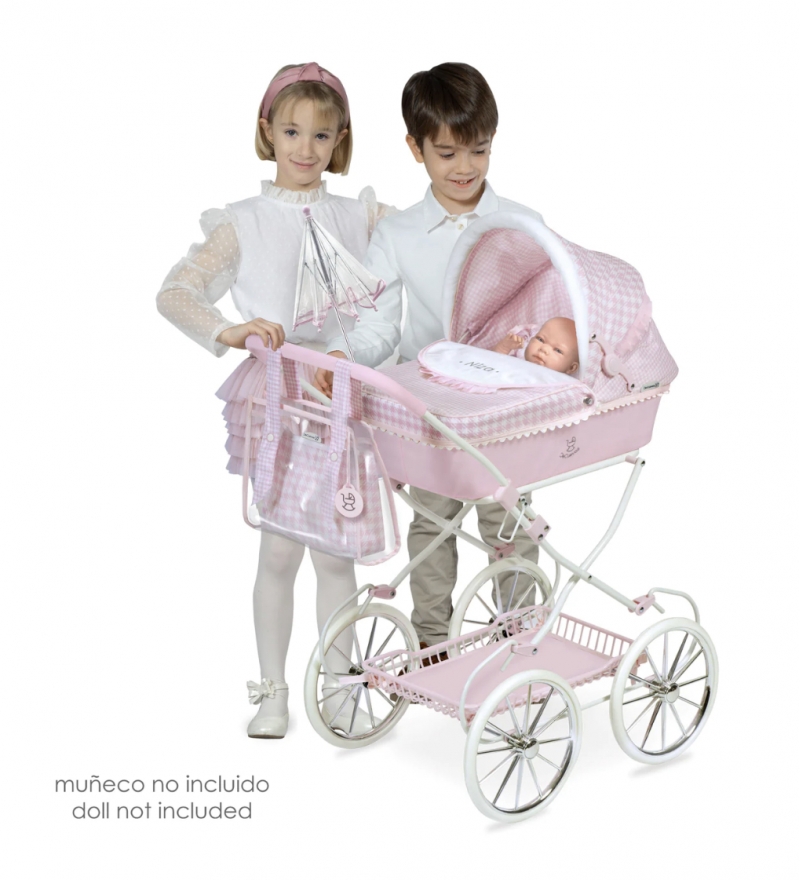 traditional spanish pink dolls childs pram ni