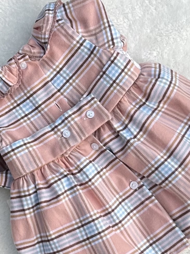 BABY GIRLS SMOCKED CHECKED DRESS