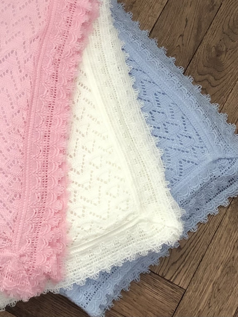 lovely knitted pearl knitted quilted blanket 