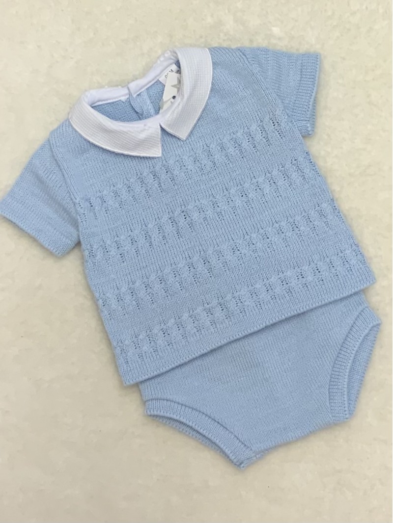 cable knit boys  short sleeved jumper  jam pa
