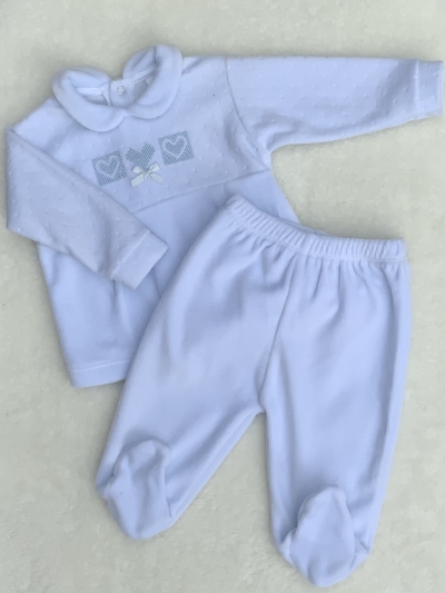 baby blue boys velour outfit lounge set 