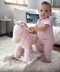 pixie and fluff toddler girls rocking horse 