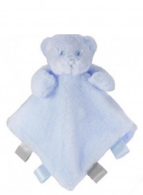 soft fluffy fleece teddy comfort blanket with taggies 