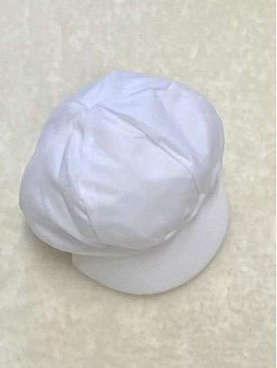 baby boys white cotton summer flat cap