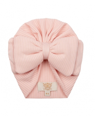 caramelo rose bow turban hat  