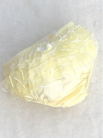 baby girls lemon frilly pants knickers 