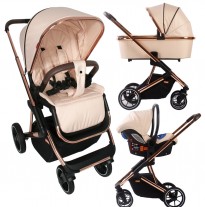 your babiie by my babiie christina milian belgravia rose blush travel system