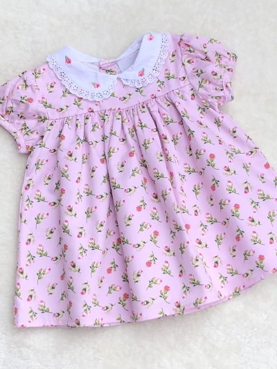 baby girls pink floral dress