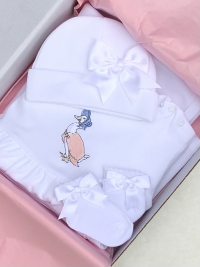 duck gift set dress hat blanket socks personalised 
