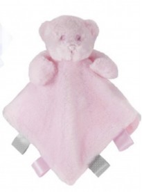 soft fluffy fleece pink teddy comforter with taggies