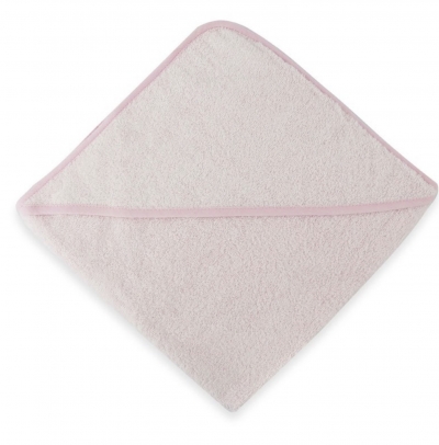 pink soft hooded towel robe