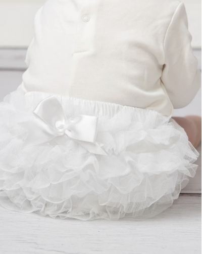 caramelo kids white frilly knickers pants 
