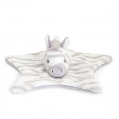 keel toys plush zebra comfort blanket 32cm