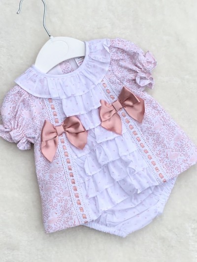 traditional baby girls paisley print dress pants
