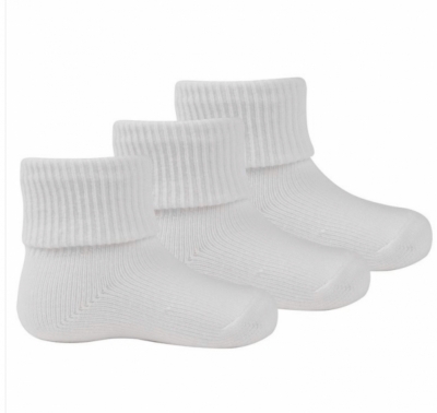 unisex white babies 3 pack ankle socks 